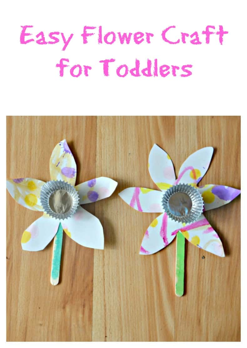 Easy Flower Craft for Toddlers:  Toddler Tuesdays