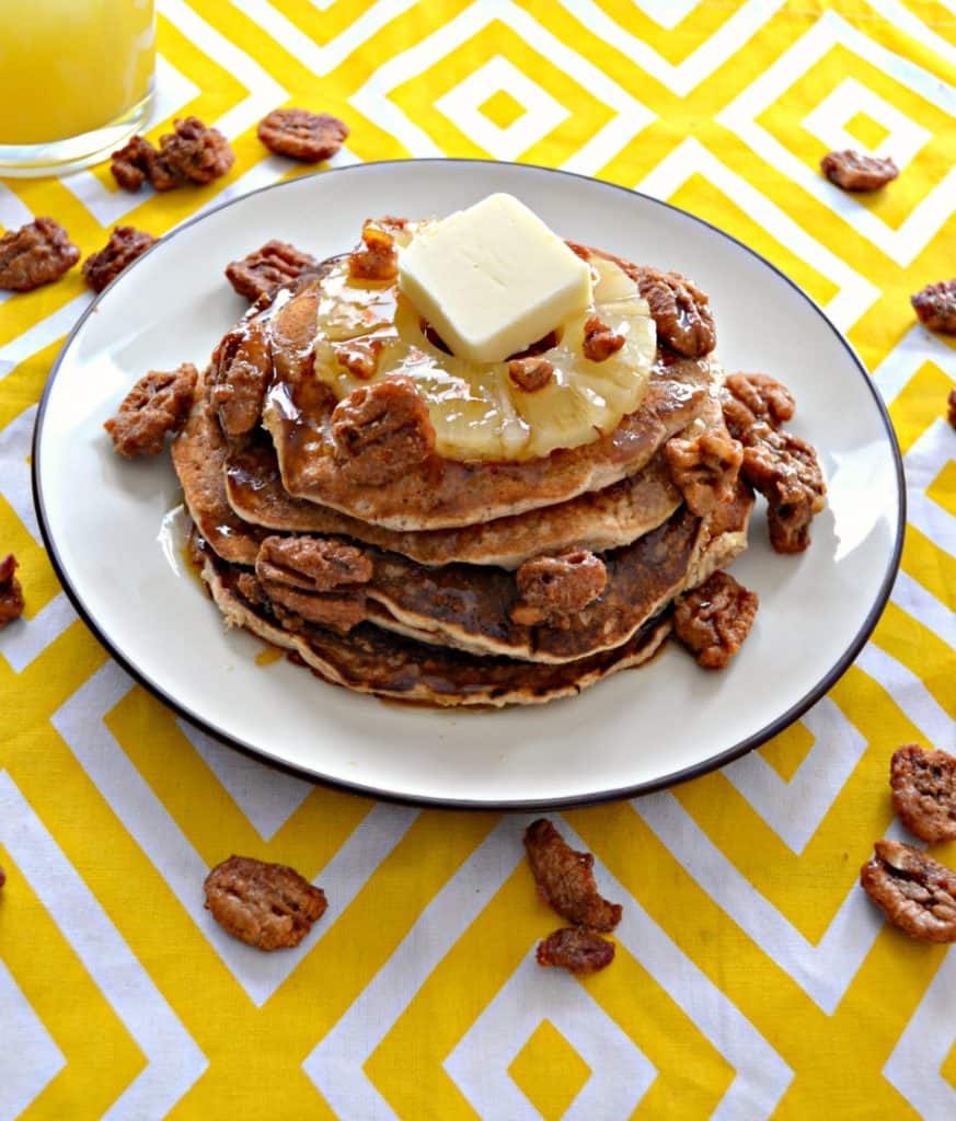 Hummingbird Pancakes topped with butter