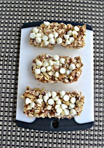 No Bake Granola Bars with White Chocolate Chips