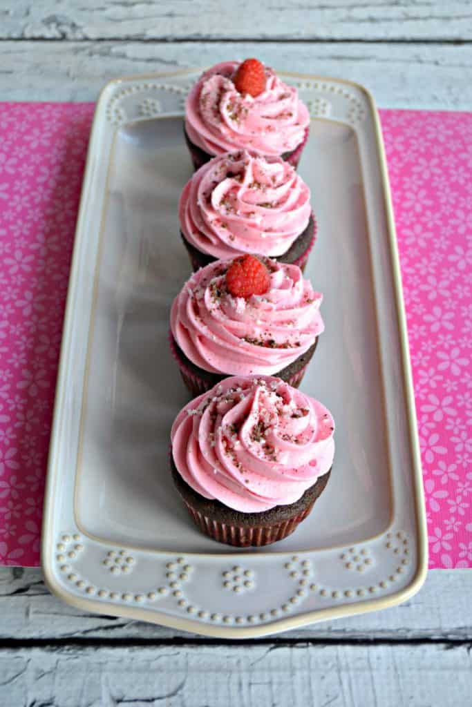 Pink Raspberry Mocha Cupcakes