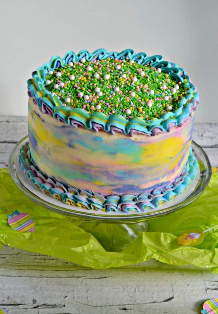 Spring Watercolor Cake