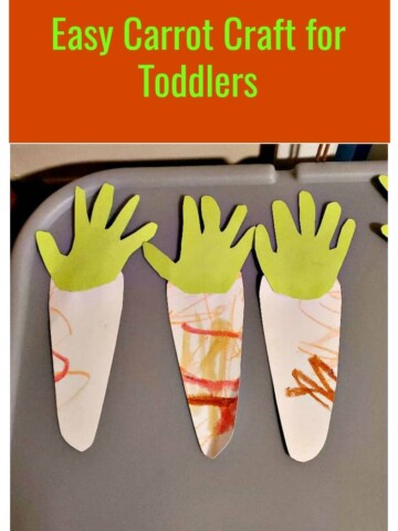 Easy Carrot Craft for Toddlers