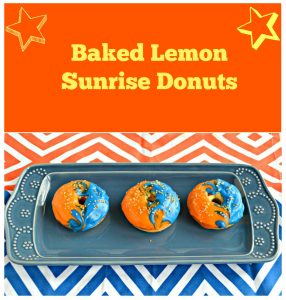 Baked Lemon Sunrise Donuts