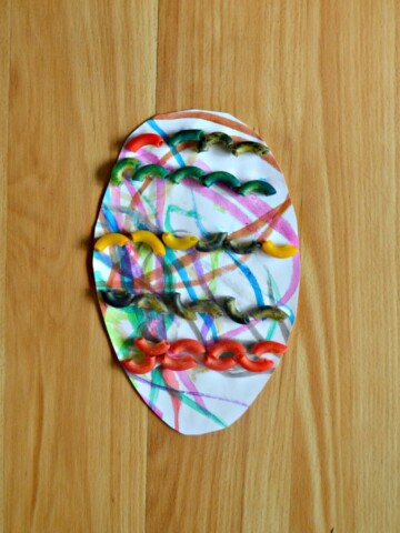 Pasta Easter Egg Craft for Toddlers