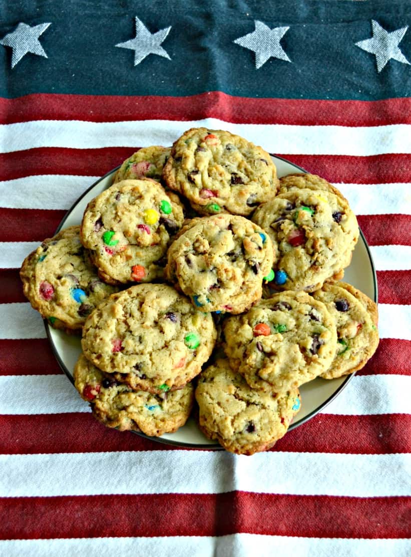 Sugar cone and M&M cookies