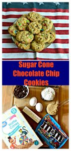 Everything you need to make Sugar Cone Chocolate Chip Cookies
