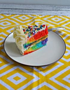 Rainbow Tie Dye Cake with Buttercream Frosting