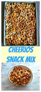 Pinterest Image: Cheerios Snack Mix