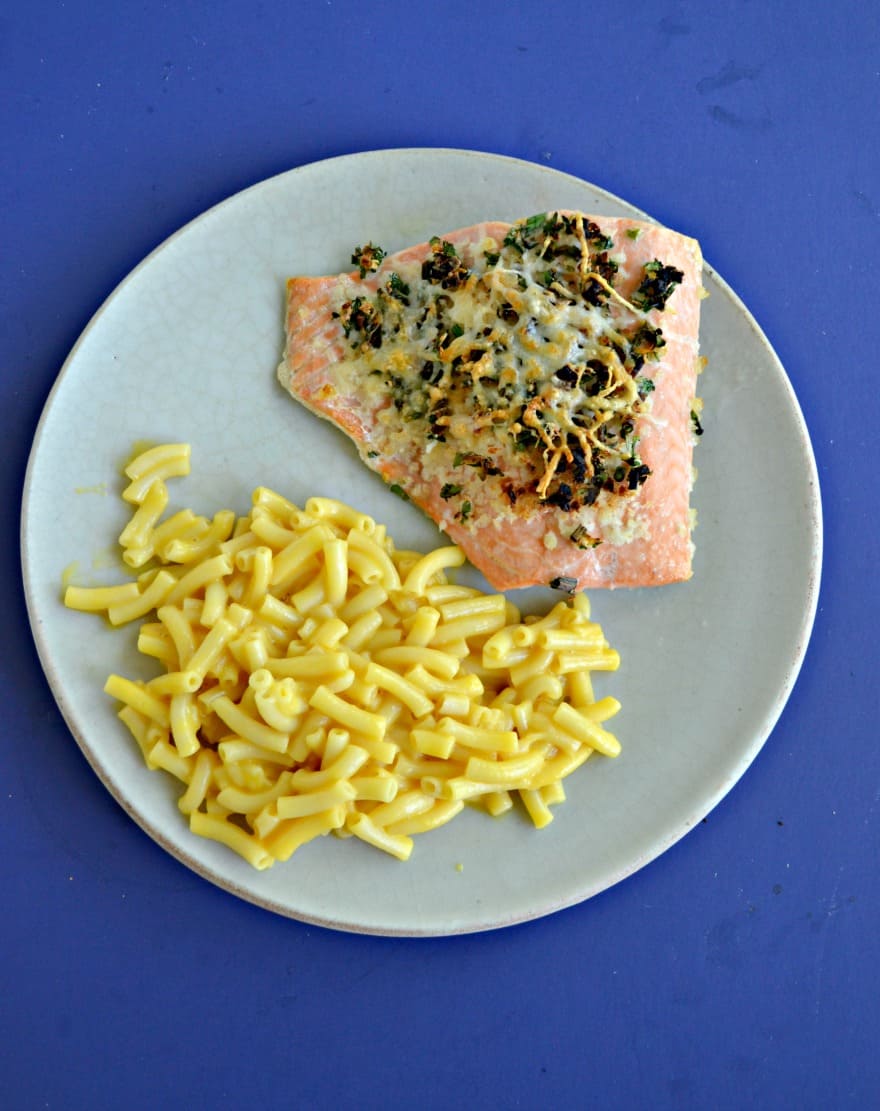 Broiled Salmon with Butter and Herbs