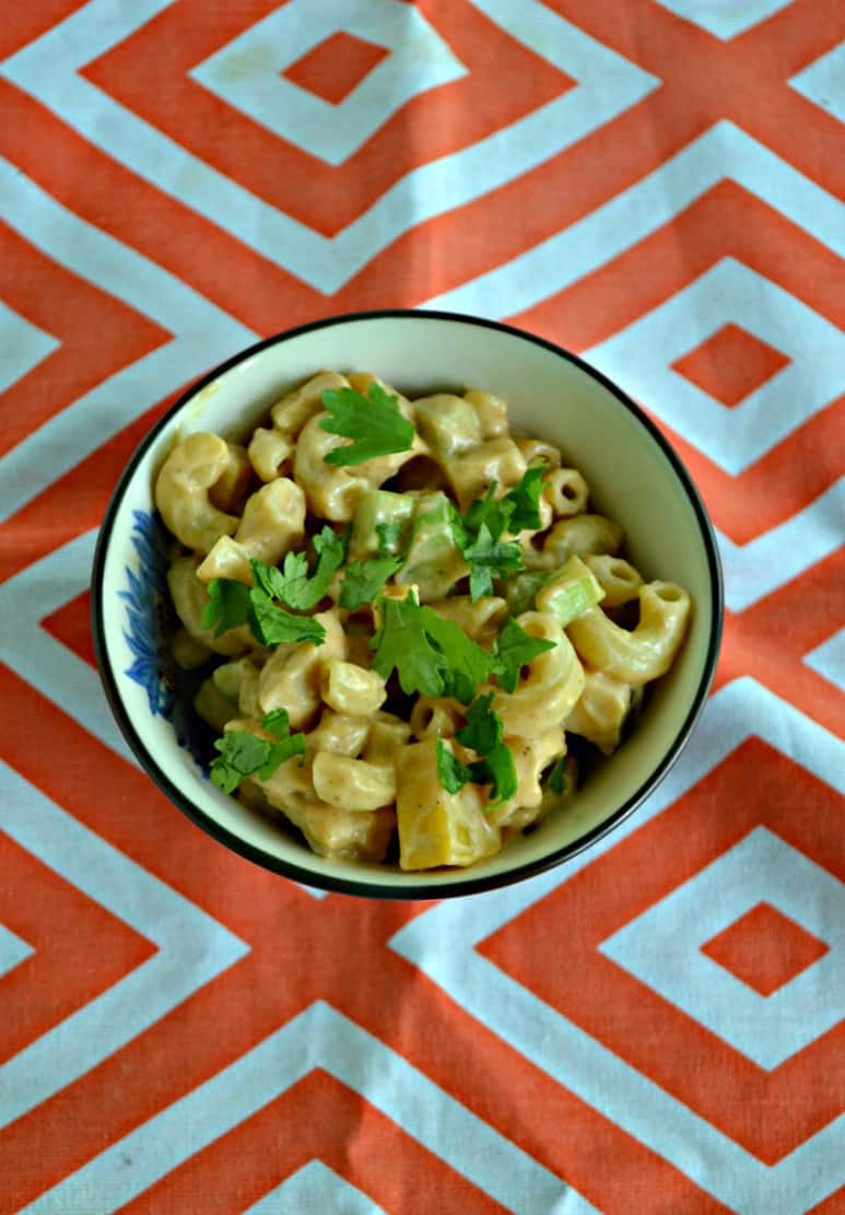 Sweet and Spicy Barbecue Chicken Macaroni Salad