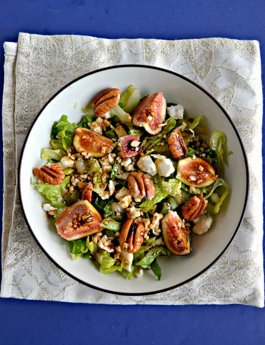 Fig Salad with Honey Balsamic Vinaigrette