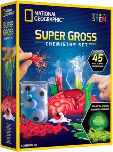 Box with picture of hands doing science experiments.