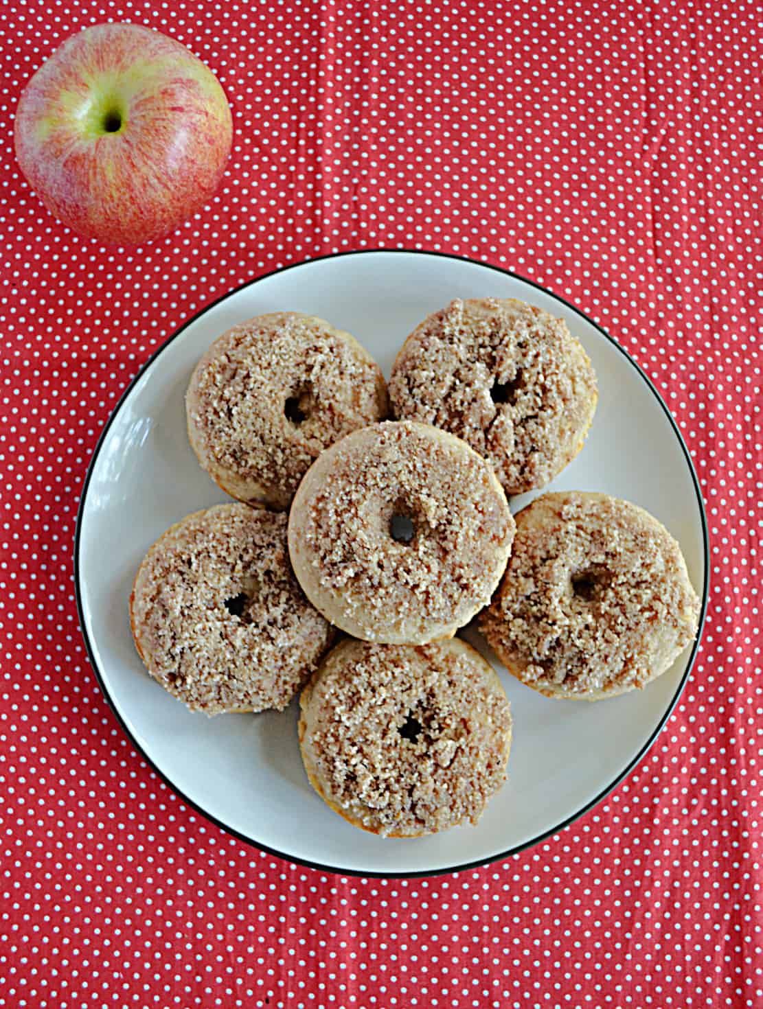 Apple Cider Donuts with Pecan Sugar Topping