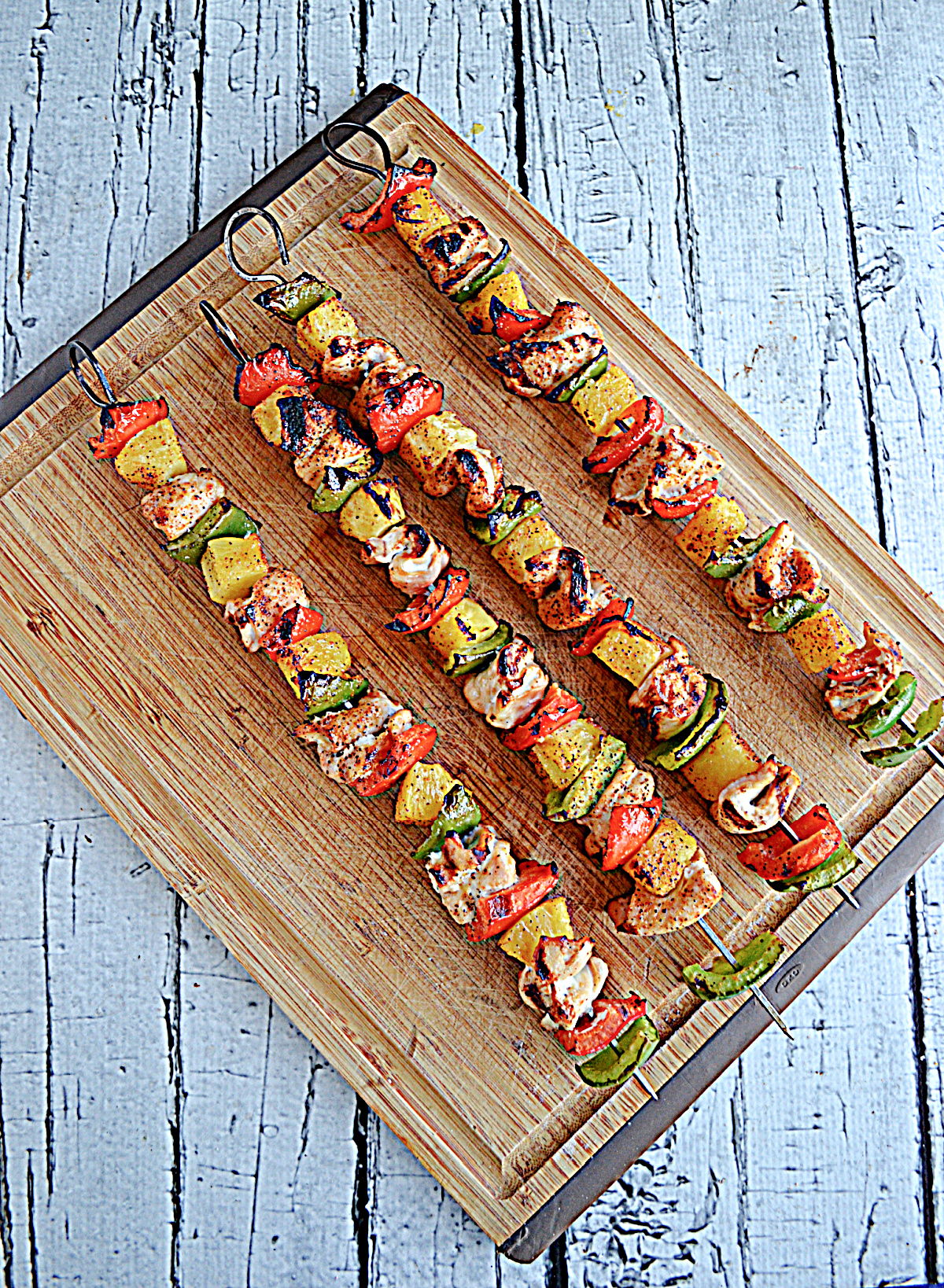 Sweet and Spicy Chicken and Pineapple Skewers