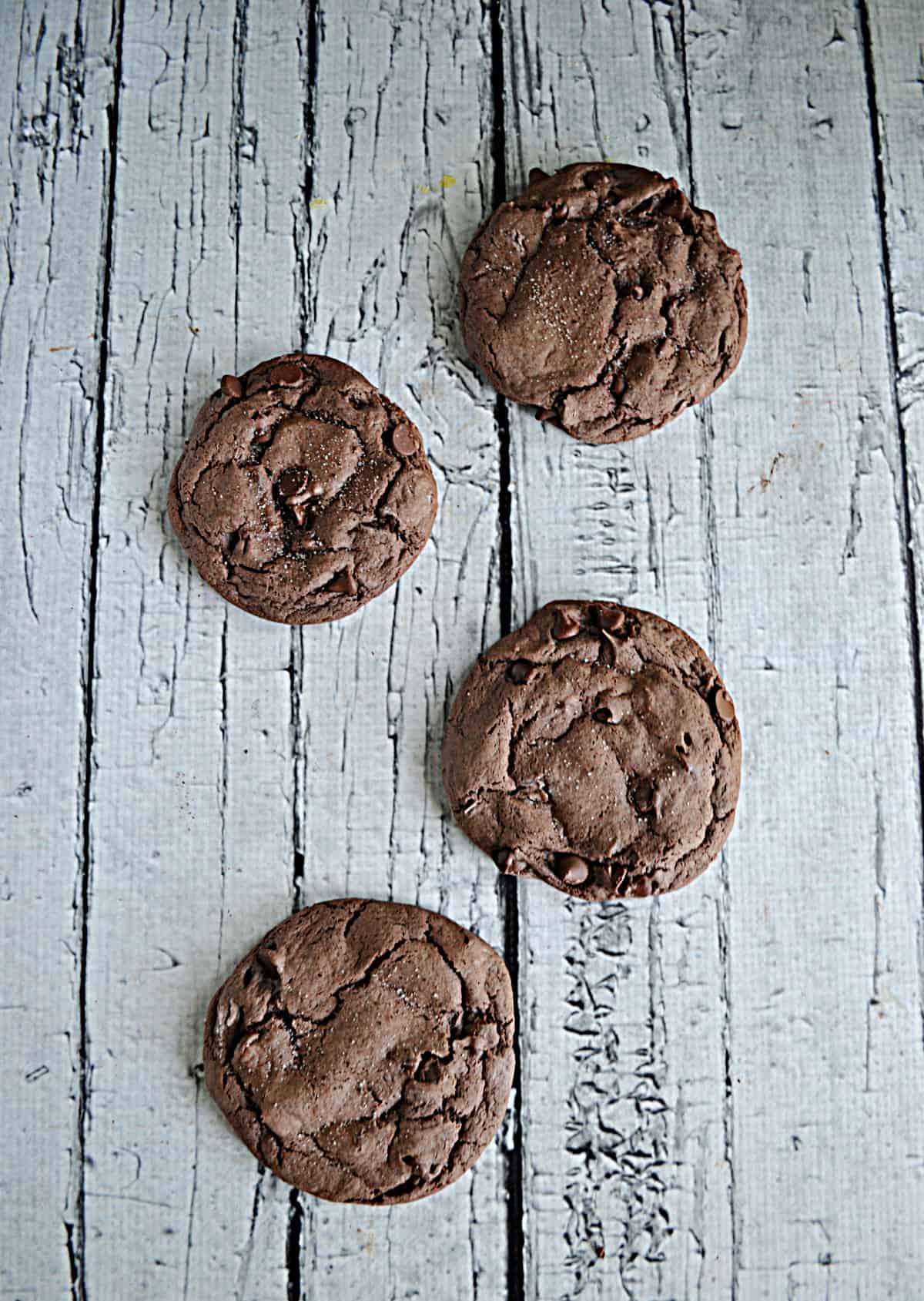 Four Brownie Batter Cookies.