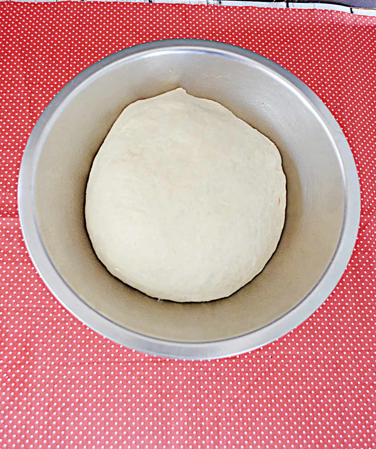 A bowl of rising dough