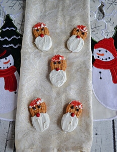 5 Santa Clausface cookies