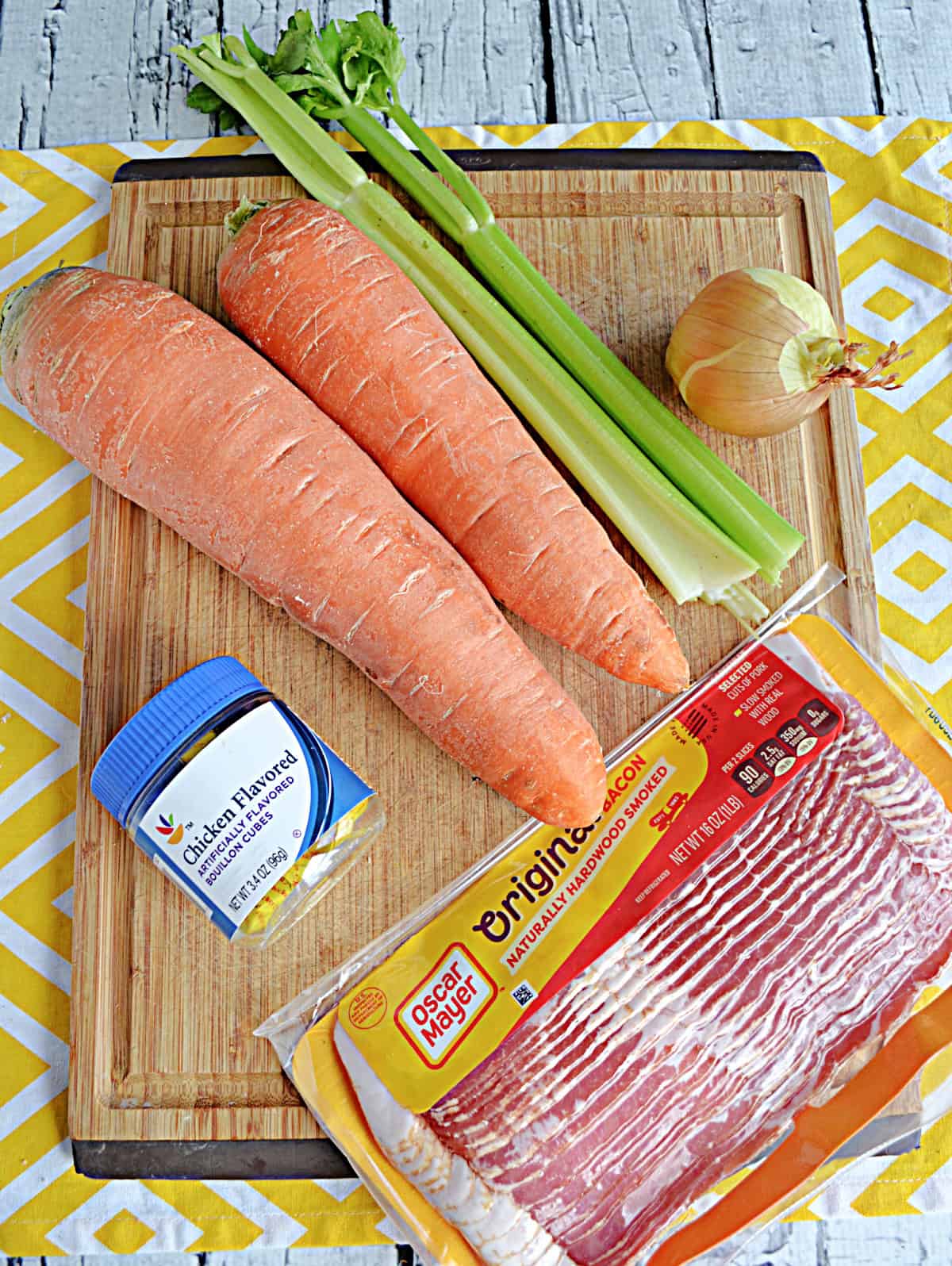 Everything you need to make Creamy Carrot Soup.