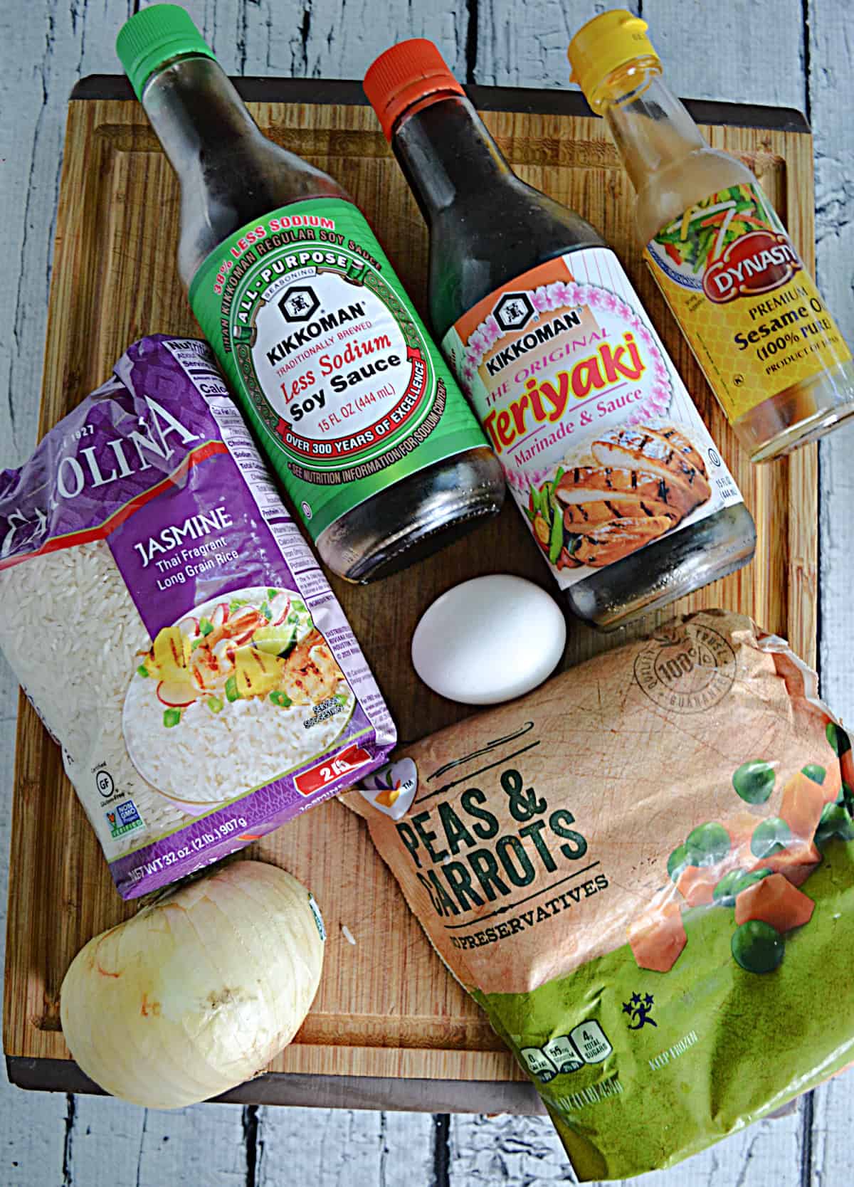 Ingredients for making Fried Rice