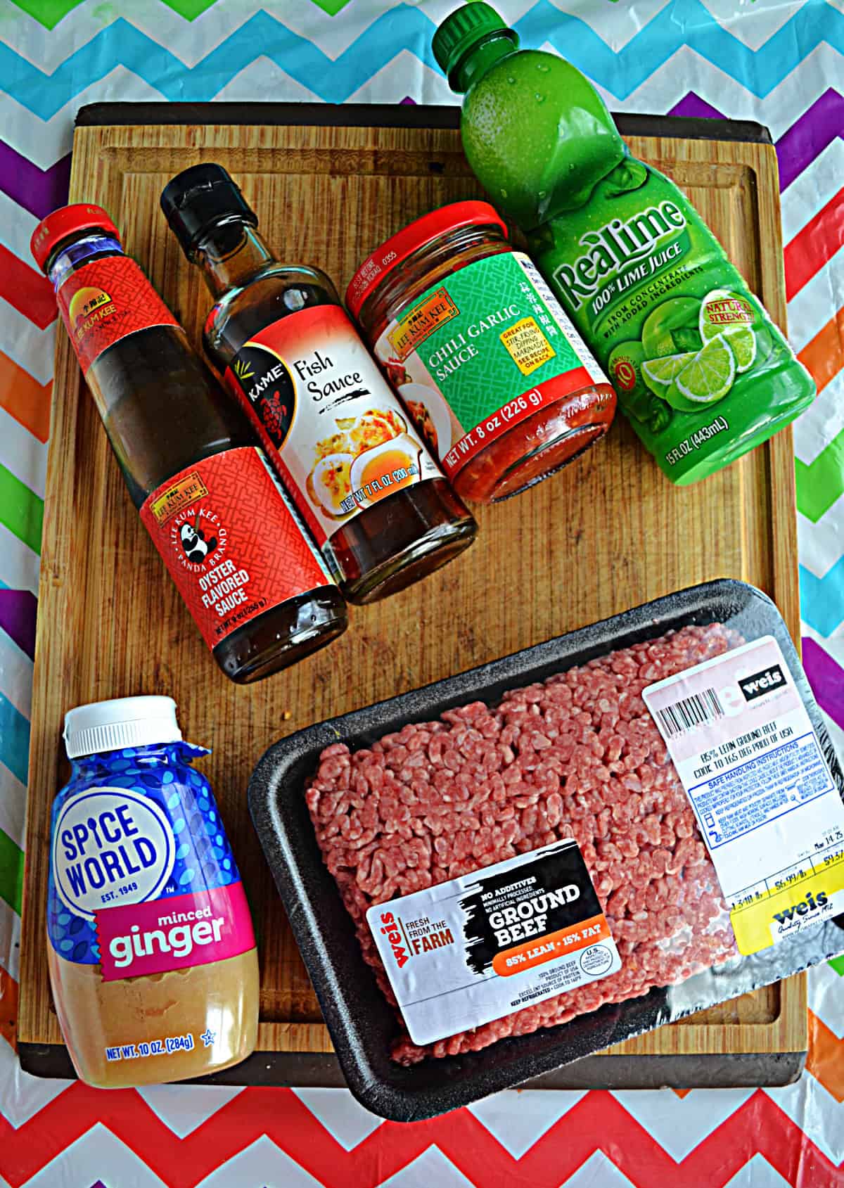 Ingredients to make Thai Beef Salad.