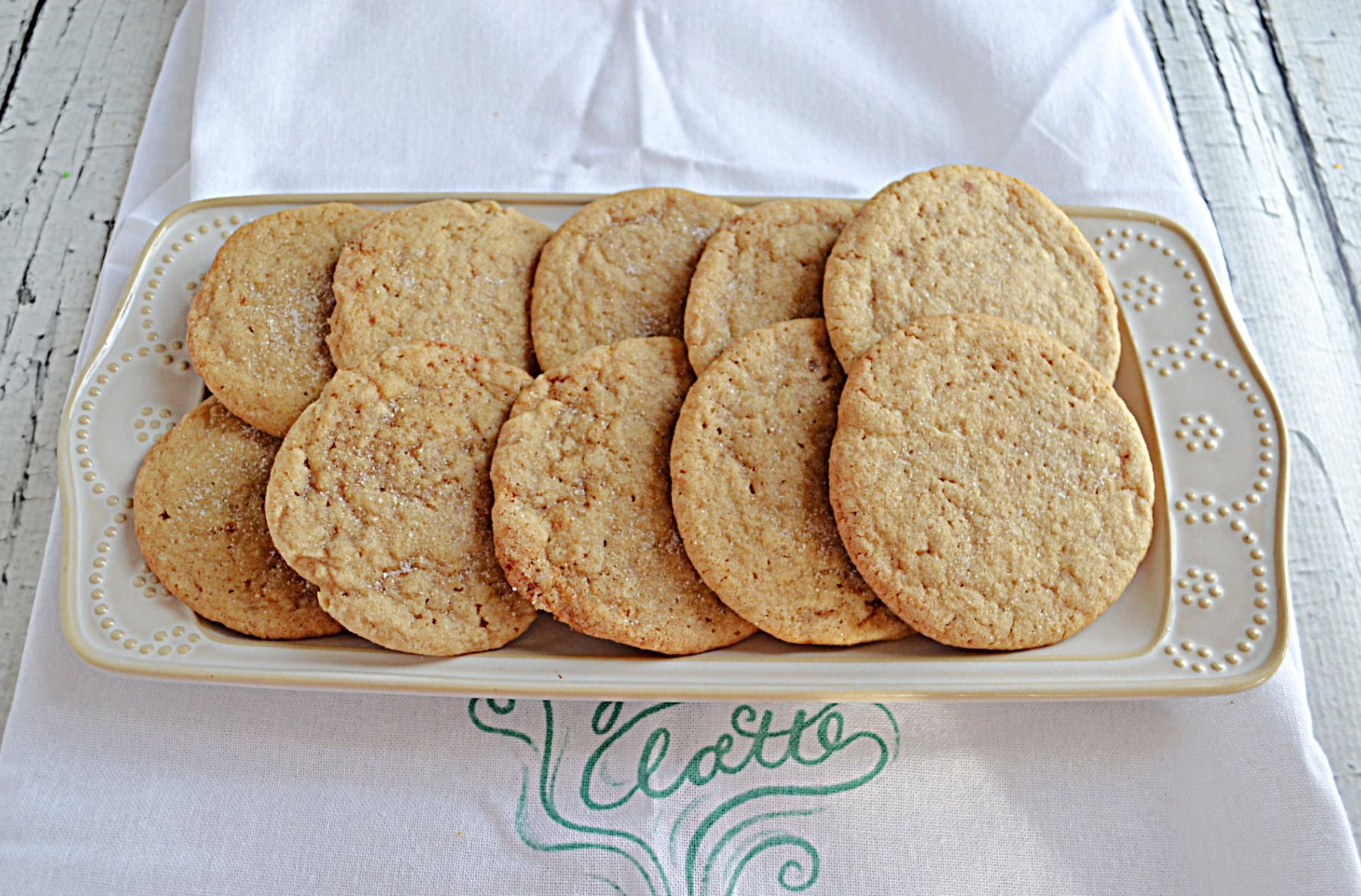 A platter of cookies.