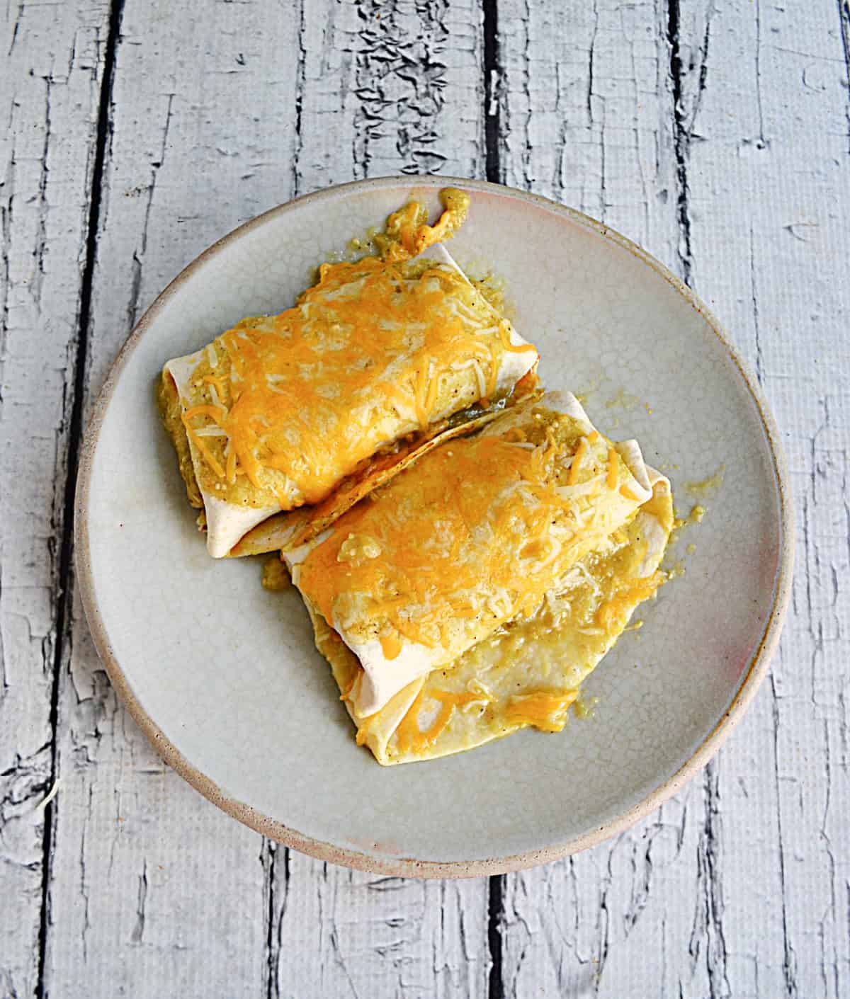 A plate of enchiladas.